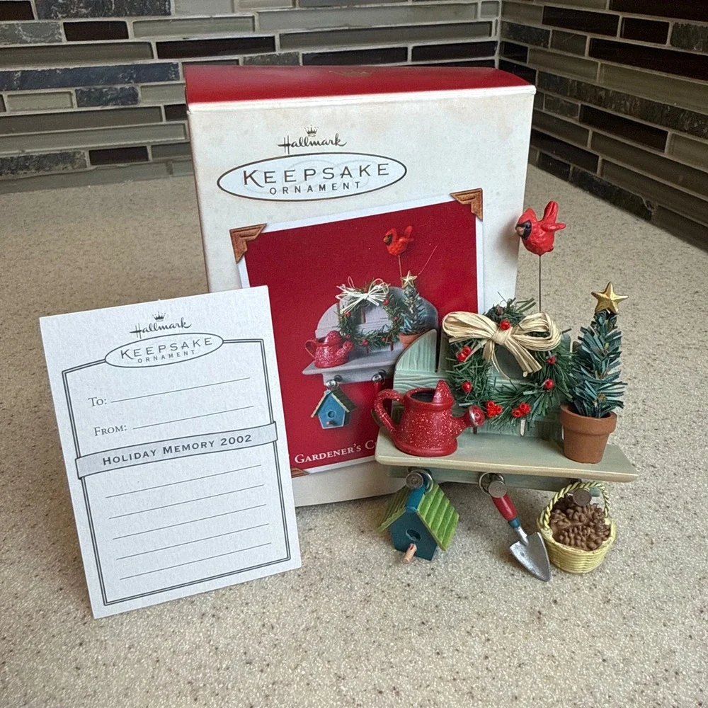 Hallmark Keepsake Ornament 2002 Gardener's Christmas Corner Tammy Haddix Boxed